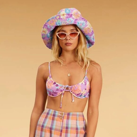 Billabong x The Salty Blonde Soak It Up Bucket Hat In Lilac main image 4